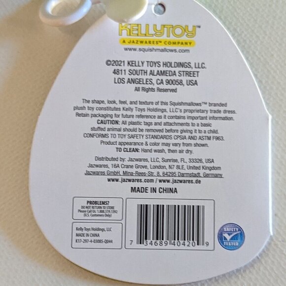 NWT 4" Len Green Frankenstein Bear Squishmallows Halloween Goth Mini Plush NEW - Picture 5 of 5